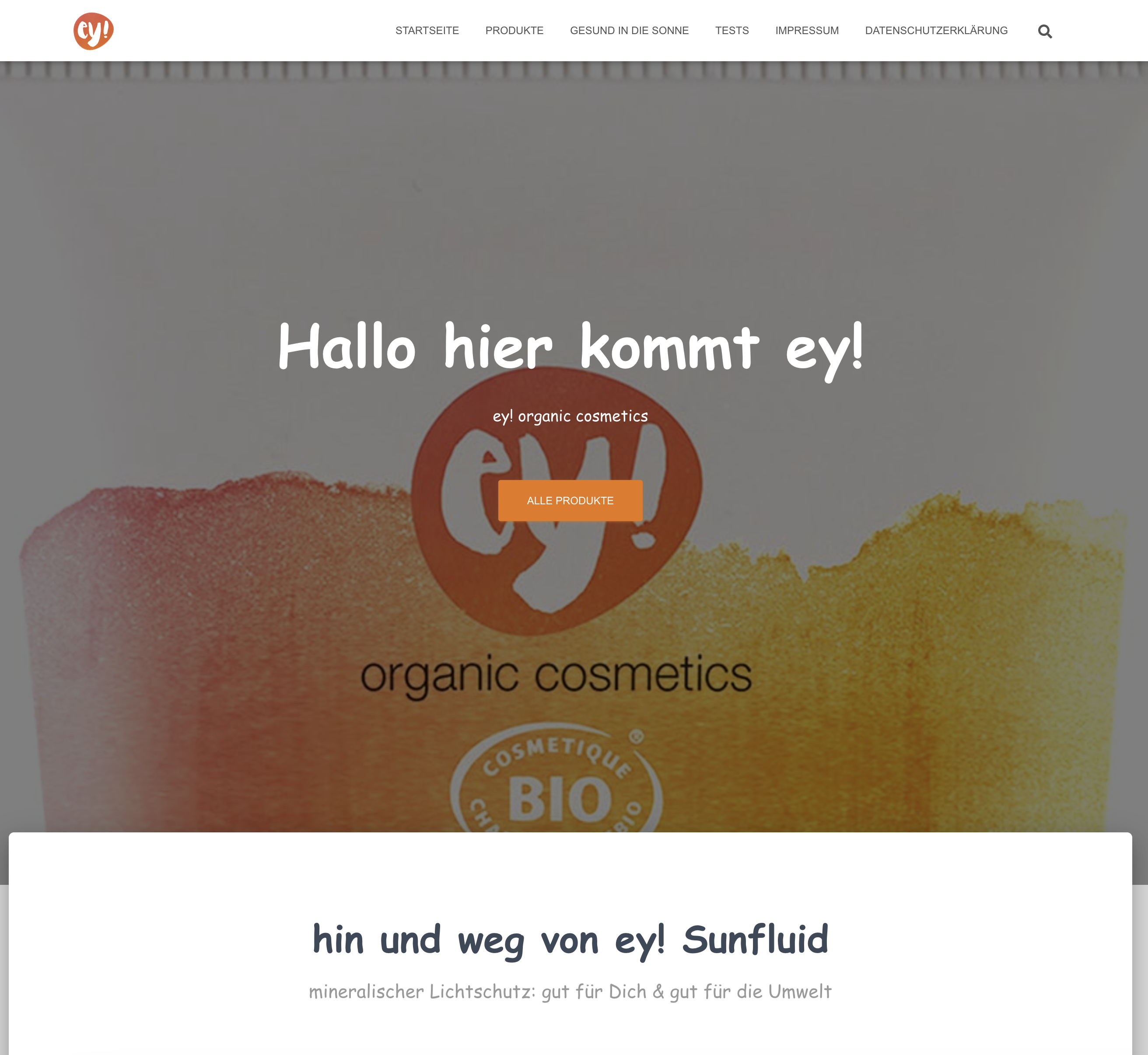 EY-Cosmetics Homepage